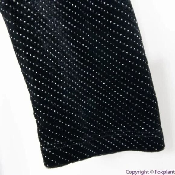 NEW Eloquii‎ black Strong Shoulder Velvet Jumpsuit glitter , 22 - Picture 9 of 16